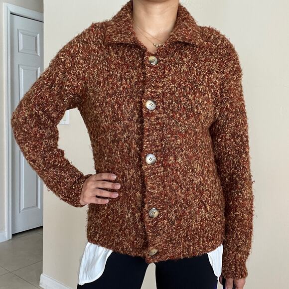 Vintage Gantos Knit Cardigan Sweater USA Made Size S - Picture 8 of 9
